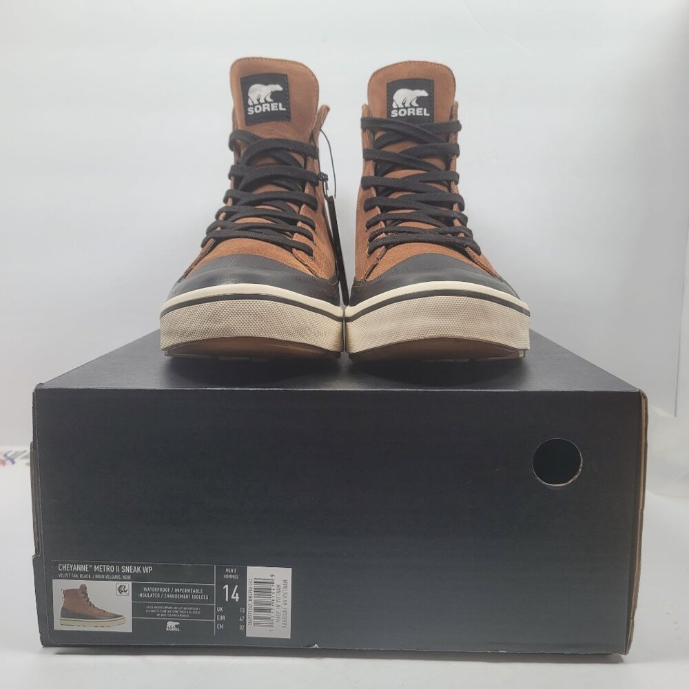 Sorel Cheyanne Metro II Sneak WP Men's Sneaker Boots NM4986-242 US Size 14 NWB - Picture 2 of 11